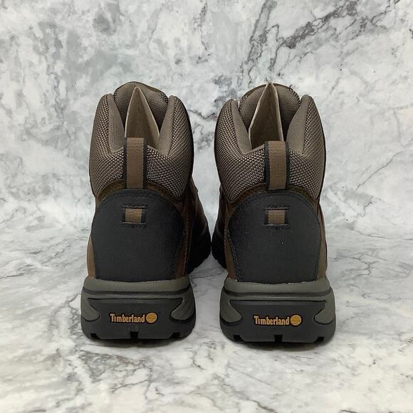 Timberland 10M Brown Full Grain White Ledge Waterproof Mid Hiker Boots P1-24 - Picture 5 of 9